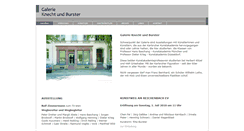 Desktop Screenshot of galerie-knecht-und-burster.de